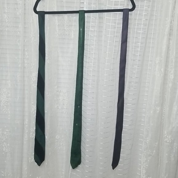 Vintage Midcentury and 80's Lot of 3 Skinny Ties - Picture 1 of 12
